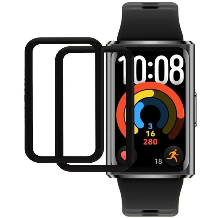 Комплект захисних плівок Deexe Protector Film для Huawei Band 11 Pro - Black: фото 1 з 6