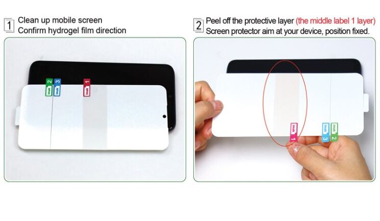 Комплект защитных пленок IMAK Full Coverage Hydrogel Film для Xiaomi Mi 10T Lite: фото 19 из 22