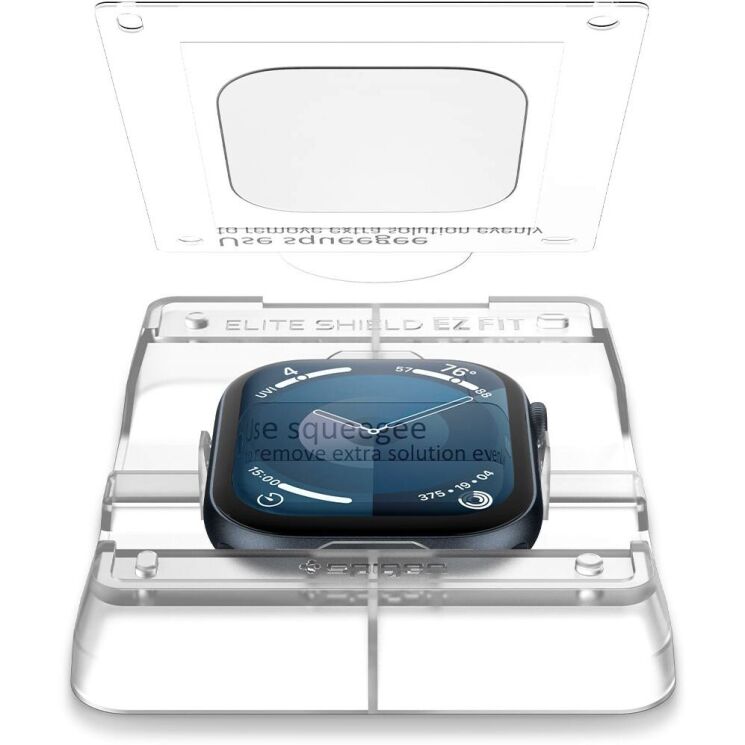 Комплект защитных пленок Spigen (SGP) EliteShield EZ Fit для Apple Watch 10 42 mm - Clear: фото 4 из 13