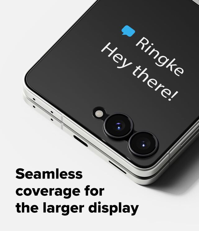 Комплект защитных стекол (2шт) Ringke Cover Display Tempered Glass Pro для Samsung Galaxy Flip 8 (8800328819412) (423542) Комплект защитных стекол (2шт) Ringke Cover Display Tempered Glass Pro для Samsung Galaxy Flip 8 (8800328819412): фото 5 из 20