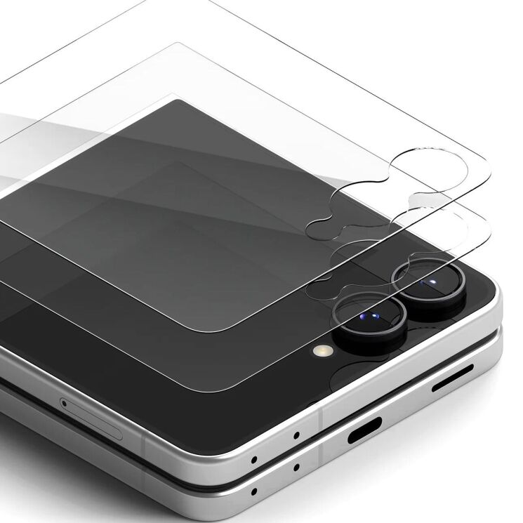 Комплект защитных стекол (2шт) Ringke Cover Display Tempered Glass Pro для Samsung Galaxy Flip 8 (8800328819412) (423542) Комплект защитных стекол (2шт) Ringke Cover Display Tempered Glass Pro для Samsung Galaxy Flip 8 (8800328819412): фото 2 из 20