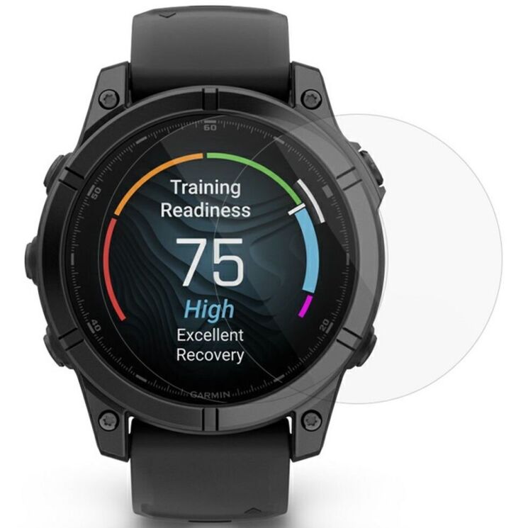 Комплект защитных стекол Deexe Screen Protector для Garmin Fenix E (47mm): фото 1 из 6