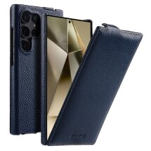 Кожаный чехол MELKCO Jacka Type для Samsung Galaxy S25 Ultra (S938) - Blue: фото 1 из 10