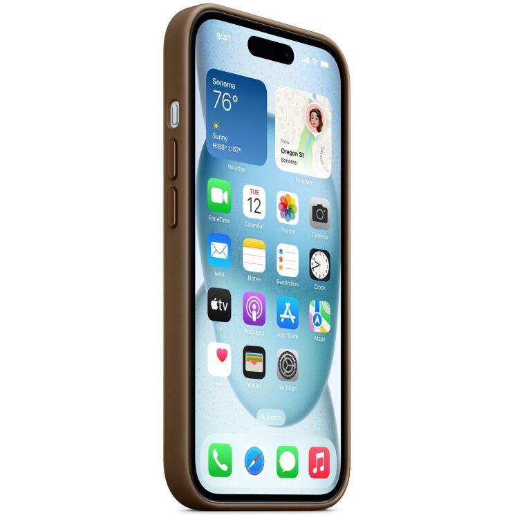 Оригінальний чохол FineWoven MagSafe для Apple iPhone 15 - Taupe: фото 4 з 4