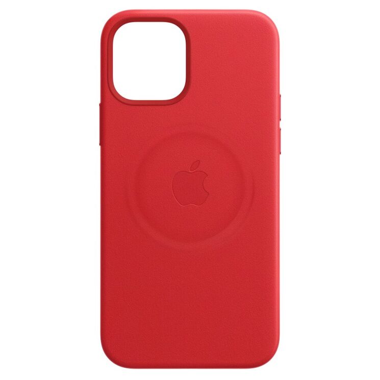 Оригинальный чехол MagSafe Leather Case для Apple iPhone 12 mini (MHK73ZE/A) - Red: фото 6 из 7