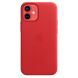 Оригинальный чехол MagSafe Leather Case для Apple iPhone 12 mini (MHK73ZE/A) - Red (253693R). Фото 3 из 7