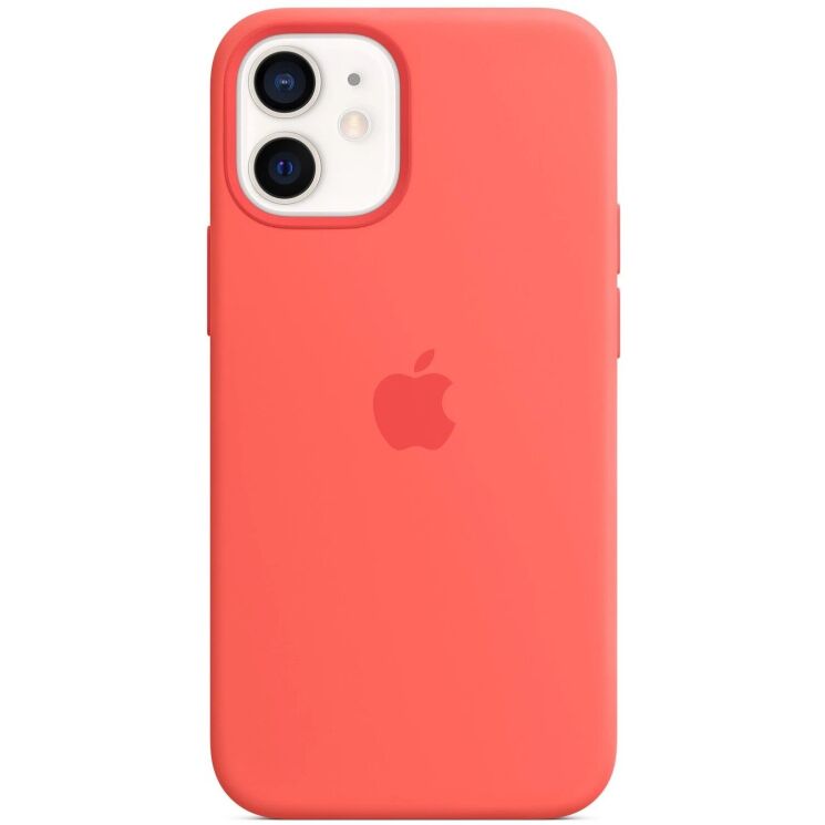 Оригинальный чехол MagSafe Silicone Case для Apple iPhone 12 Mini (MHKP3) - Pink Citrus: фото 3 из 7