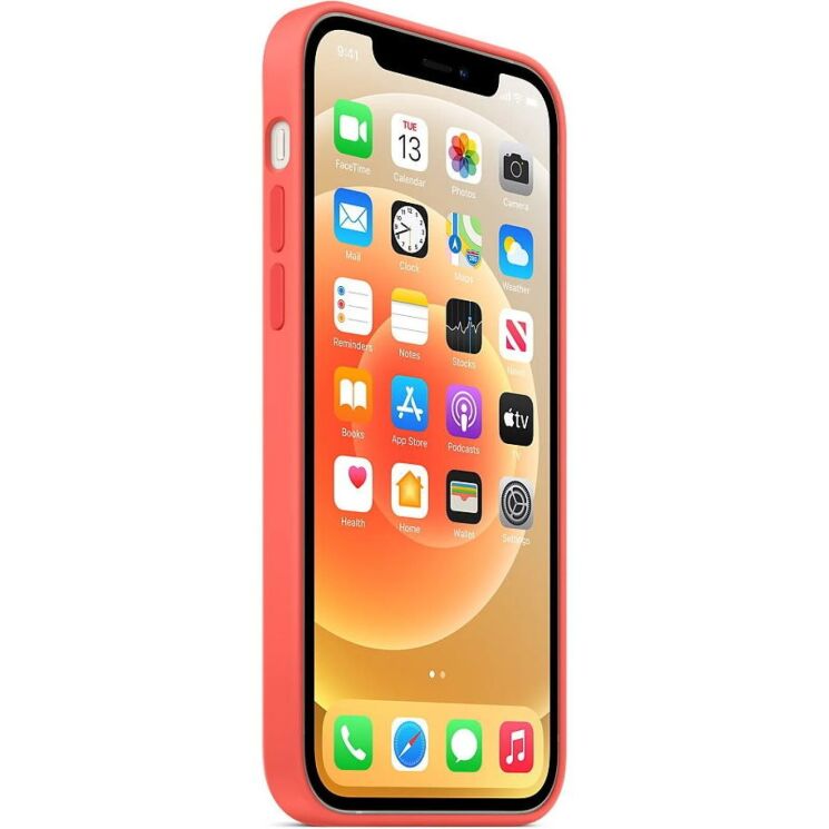 Оригинальный чехол MagSafe Silicone Case для Apple iPhone 12 Mini (MHKP3) - Pink Citrus: фото 6 из 7