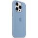 Оригинальный чехол Silicone Case with MagSafe для Apple iPhone 15 Pro (MT1L3) - Winter Blue (339593WL). Фото 4 из 5