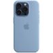 Оригинальный чехол Silicone Case with MagSafe для Apple iPhone 15 Pro (MT1L3) - Winter Blue (339593WL). Фото 2 из 5