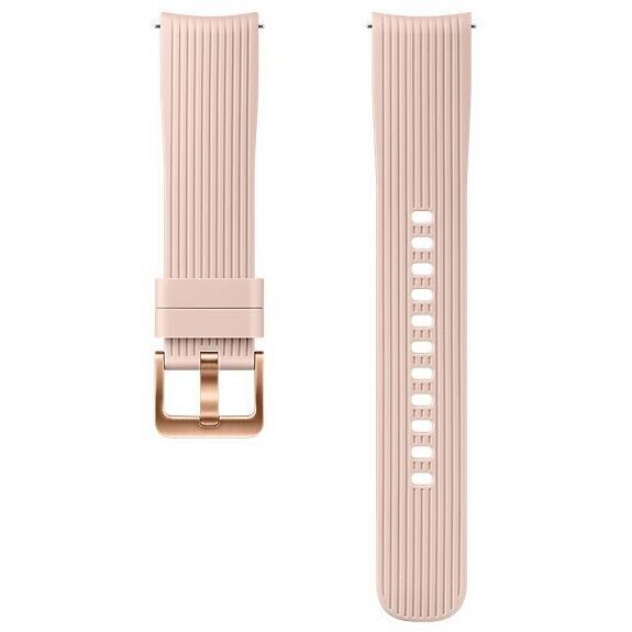 Оригинальный ремешок Silicon Strap для Samsung Galaxy Watch 42mm / Watch 3 41mm / Active 2 / Active (ET-YSU81MPEGRU) Техническая упаковка - Pink: фото 1 из 2