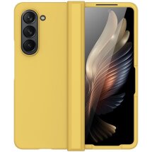 Пластиковый чехол Deexe Hinge Case для Samsung Galaxy Fold 6 - Yellow: фото 1 из 9