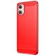 Силиконовый (TPU) чехол MOFI Carbon Fiber для Samsung Galaxy A06 (A065) - Red (365104R). Фото 2 из 10