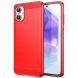 Силиконовый (TPU) чехол MOFI Carbon Fiber для Samsung Galaxy A06 (A065) - Red (365104R). Фото 1 из 10
