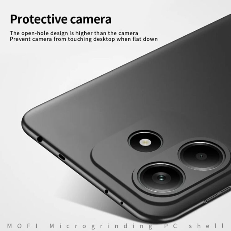 Пластиковый чехол MOFI Slim Shield для Xiaomi Redmi Note 14 5G - Blue: фото 5 из 9