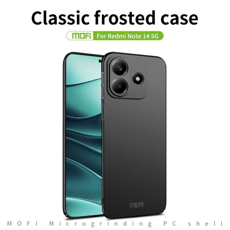 Пластиковый чехол MOFI Slim Shield для Xiaomi Redmi Note 14 5G - Blue: фото 2 из 9