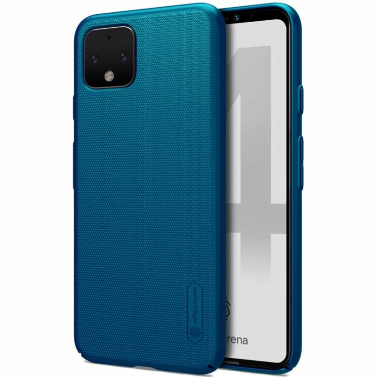 Пластиковий чохол NILLKIN Frosted Shield для Google Pixel 4 - Blue: фото 5 з 18