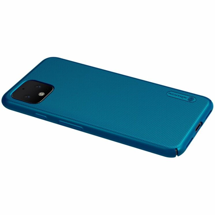 Пластиковий чохол NILLKIN Frosted Shield для Google Pixel 4 - Blue: фото 6 з 18