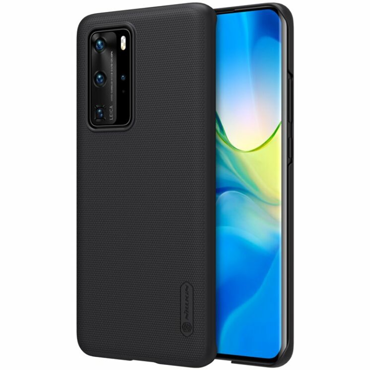 Пластиковый чехол NILLKIN Frosted Shield для Huawei P40 Pro - Black: фото 5 из 18