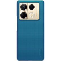 Пластиковий чохол NILLKIN Frosted Shield для Infinix Note 40 Pro - Blue: фото 1 з 17
