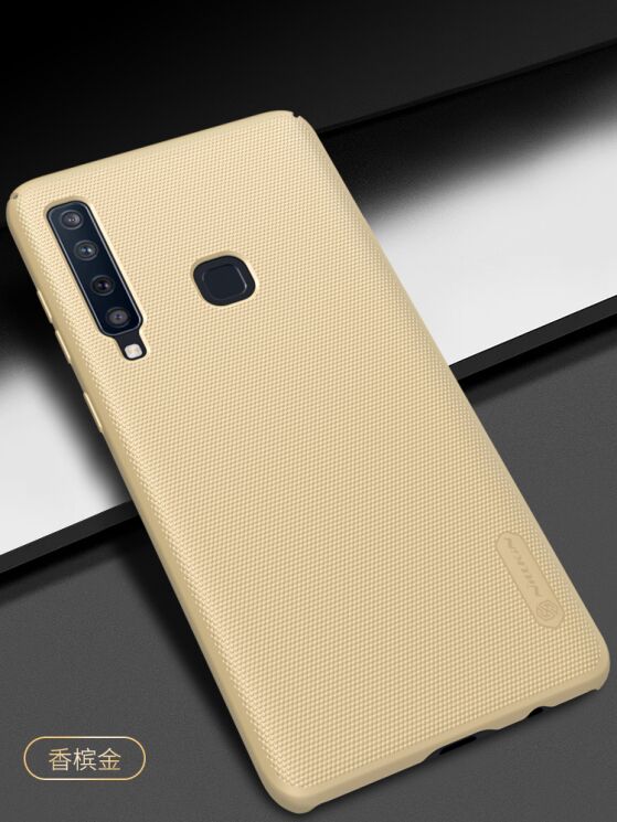 Пластиковий чохол NILLKIN Frosted Shield для Samsung Galaxy A9 2018 (A920) - Gold: фото 4 з 13