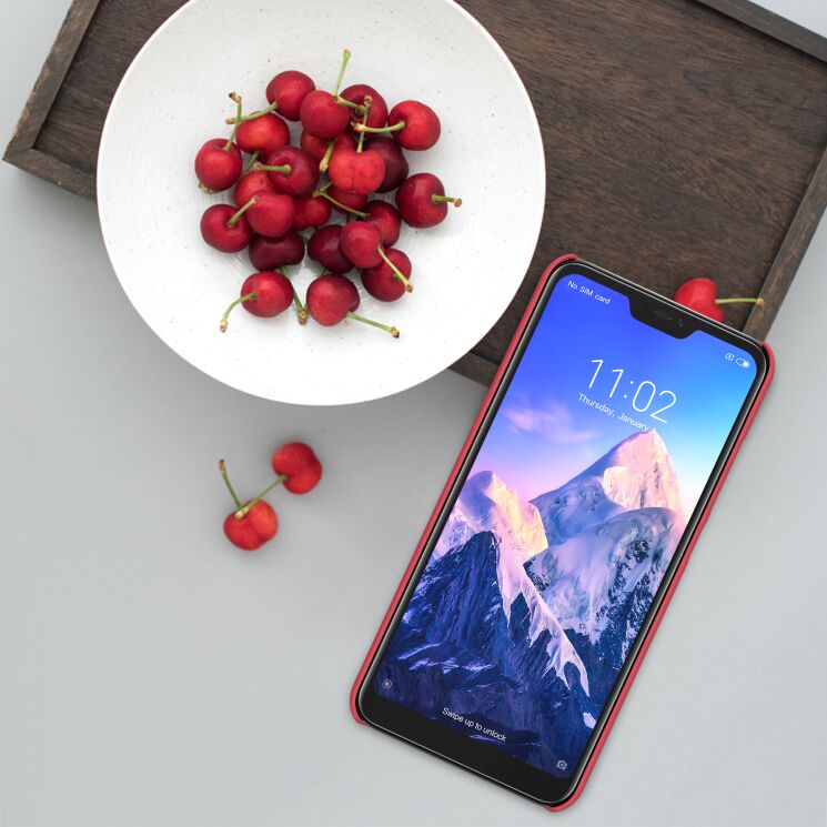 Пластиковый чехол NILLKIN Frosted Shield для Xiaomi Redmi 6 Pro / Mi A2 Lite - Red: фото 7 из 16
