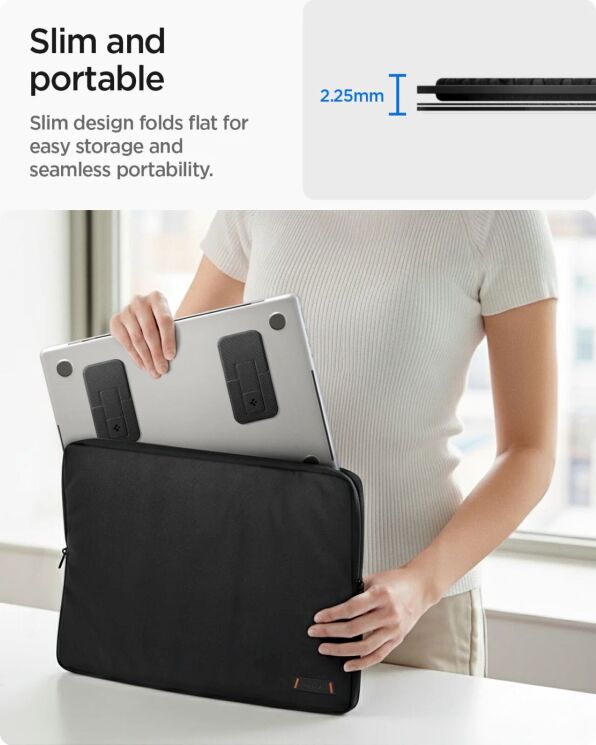 Підставка для ноутбуку Spigen Slim Fold Laptop Stand LD201-S2 (AMP10402) - Black: фото 17 з 21