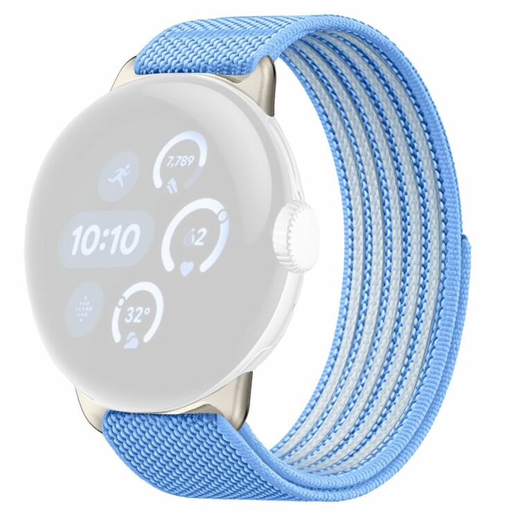 Ремешок Deexe Active Band для Google Pixel Watch 5 / 4 / 3 / 2 / 1 (41mm) - Light Blue: фото 1 из 4