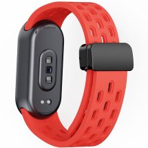 Ремешок Deexe Astra Strap для Xiaomi Mi Smart Band 8 / 9 / 10 - Red: фото 1 из 9