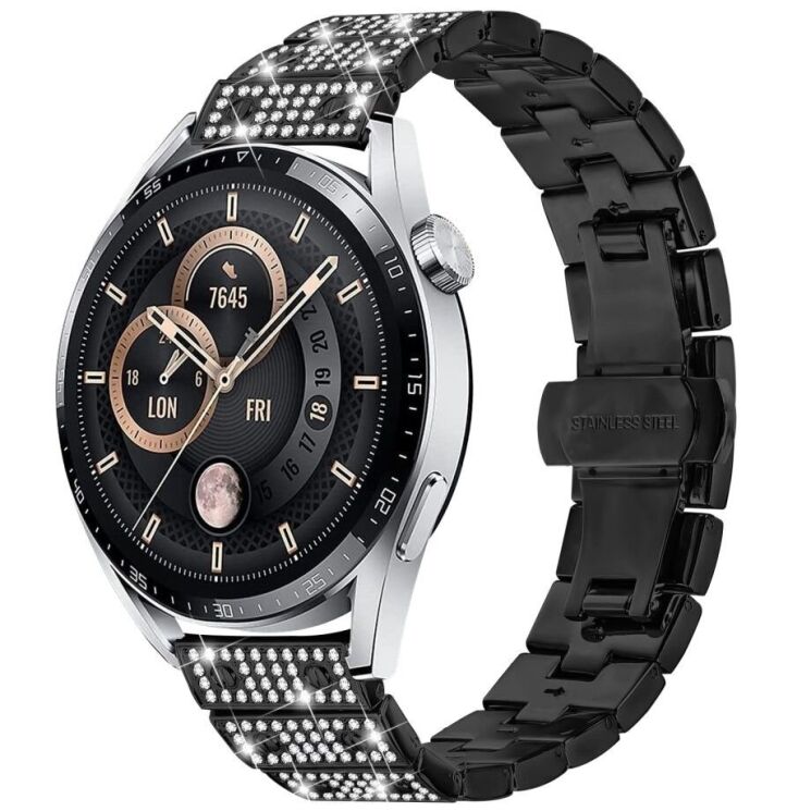 Ремешок Deexe Brilliance Band для часов с шириной крепления 22мм - Black: фото 2 из 6