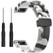 Ремешок Deexe Camo Silicone для часов с шириной крепления 22мм - White (271420W). Фото 1 из 10