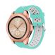 Ремешок Deexe Dual Color для Samsung Galaxy Watch 42mm / Watch 3 41mm - Cyan/White (116903CW). Фото 1 из 4