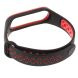 Ремінець Deexe Dual Color для Xiaomi Mi Band 3 - Black / Red (149705BR). Фото 5 з 5