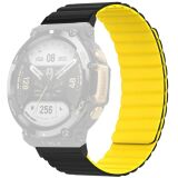 Ремінець Deexe Flexible Loop для Huami Amazfit T-ReX 2 - Black / Yellow (302611BY)