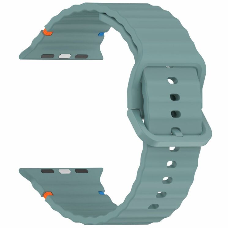 Ремінець Deexe Galaxy Strap для Apple Watch 46 / 45 / 44 / SE 44 / 42 (Series 1-3) / Ultra / Ultra 2 - Pine Green: фото 3 з 7