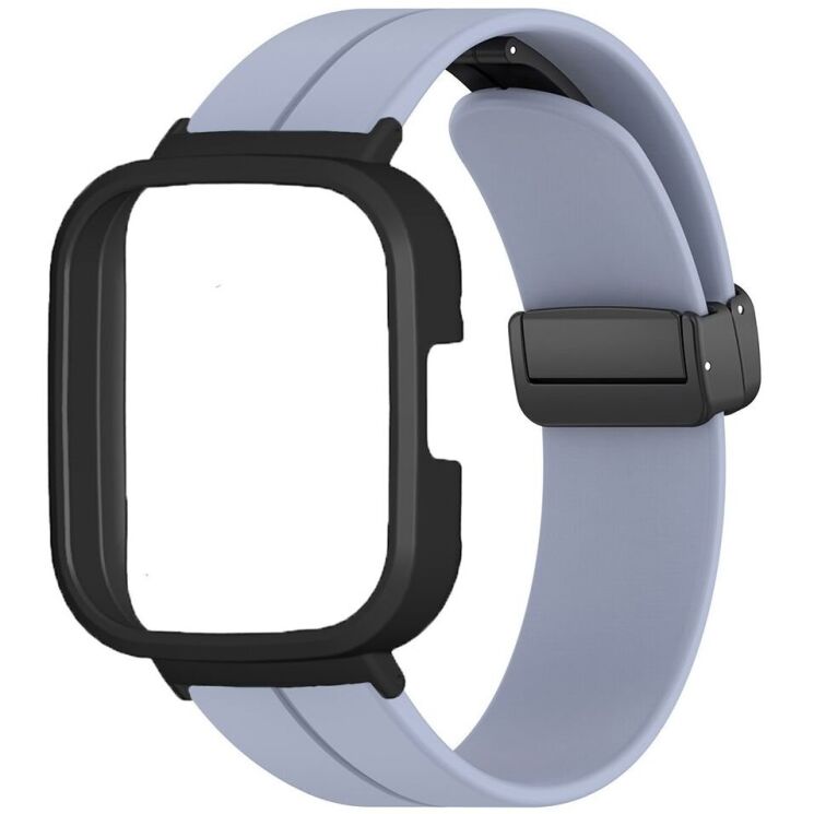 Ремешок Deexe Magnetic Braselet для Xiaomi Redmi Watch 3 - Lavender Grey: фото 1 из 3