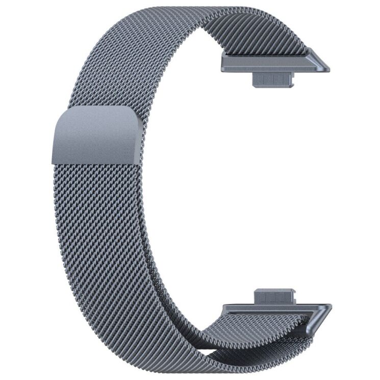 Ремінець Deexe Milanese Stainless Steel для Huawei Watch Fit 3 - Grey: фото 3 з 8