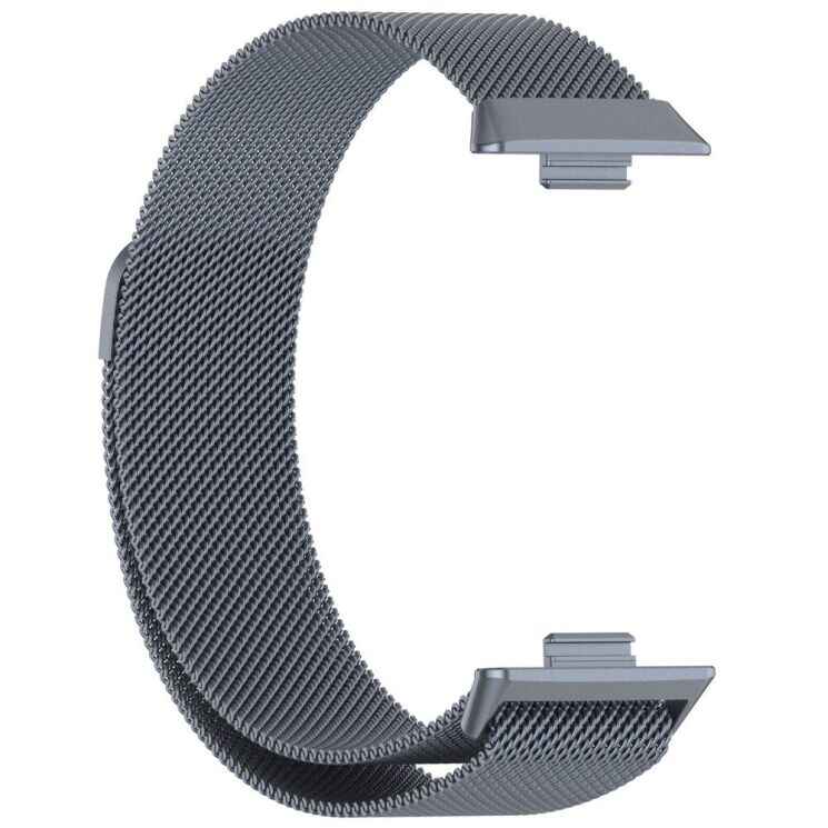 Ремінець Deexe Milanese Stainless Steel для Huawei Watch Fit 3 - Grey: фото 2 з 8