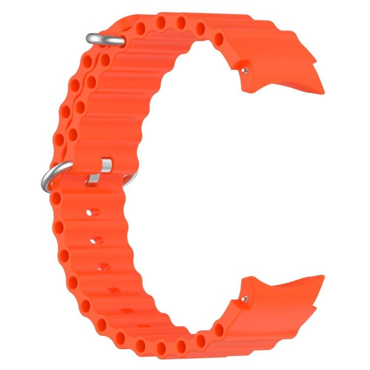 Ремінець Deexe Ocean Strap для Samsung Galaxy Watch 4 / 5 / 6 / 7 / FE (40mm) - Orange: фото 3 з 7