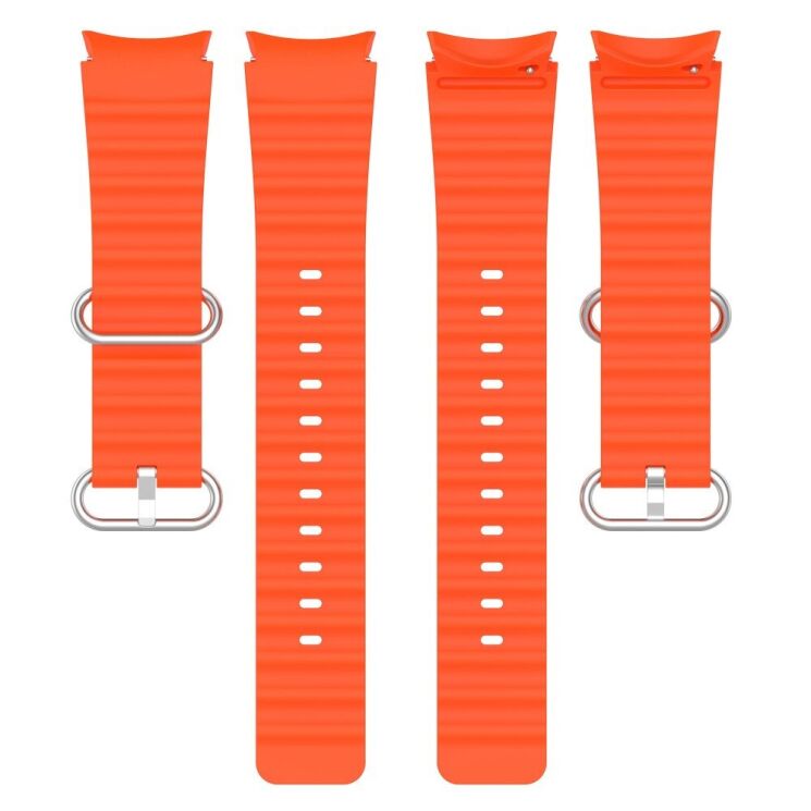 Ремінець Deexe Ocean Strap для Samsung Galaxy Watch 4 / 5 / 6 / 7 / FE (40mm) - Orange: фото 4 з 7