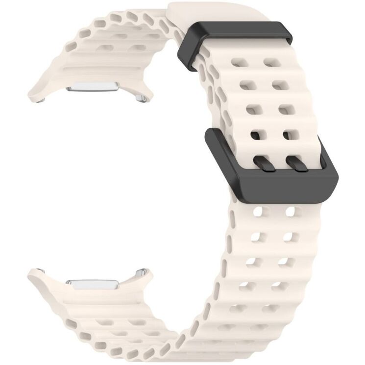 Ремешок Deexe Ocean Strap для Samsung Galaxy Watch Ultra (47mm) / Ultra (2025) - Starlight (358000SL) Ремешок Deexe Ocean Strap для Samsung Galaxy Watch Ultra (47mm) / Ultra (2025) - Starlight: фото 2 из 9