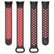 Ремешок Deexe Dual Color для Xiaomi Mi Smart Band 8 / 9 - Black / Red (326043BR). Фото 5 из 7
