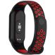 Ремешок Deexe Dual Color для Xiaomi Mi Smart Band 8 / 9 - Black / Red (326043BR). Фото 1 из 7