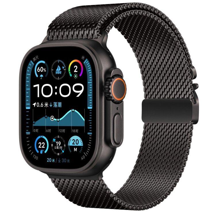 Ремешок Deexe Polaris Strap для Apple Watch 46 / 45 / 44 / SE 44 / 42 (Series 1-3) / Ultra / Ultra 2 - Black: фото 2 из 11