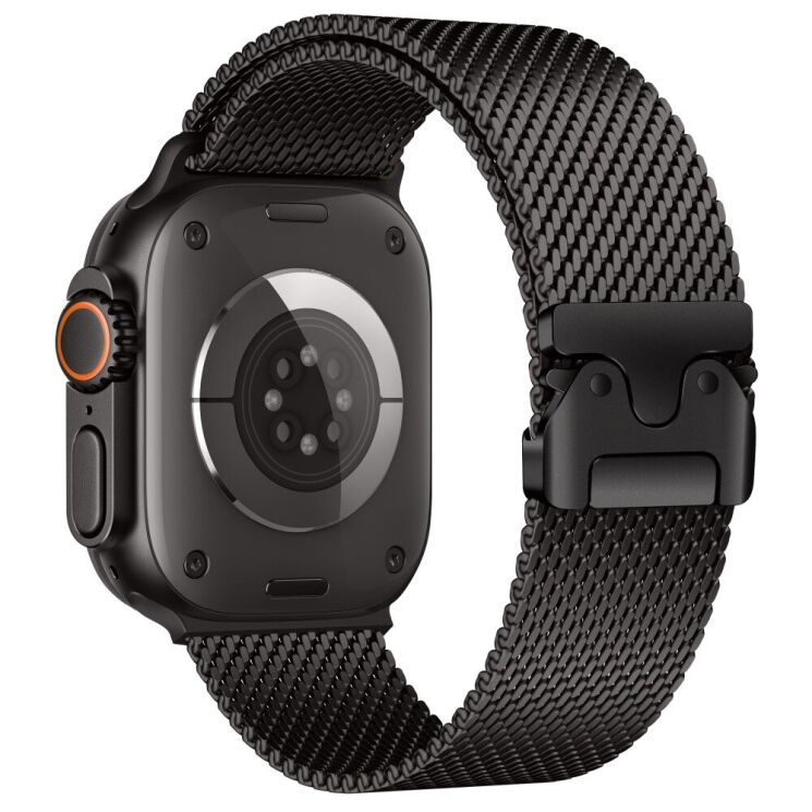 Ремешок Deexe Polaris Strap для Apple Watch 46 / 45 / 44 / SE 44 / 42 (Series 1-3) / Ultra / Ultra 2 - Black: фото 1 из 11