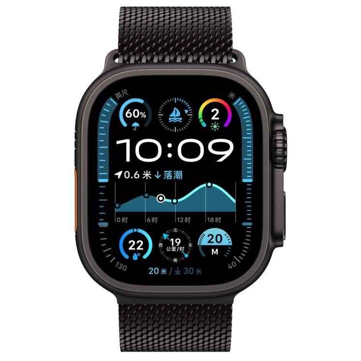 Ремешок Deexe Polaris Strap для Apple Watch 46 / 45 / 44 / SE 44 / 42 (Series 1-3) / Ultra / Ultra 2 - Black: фото 3 из 11