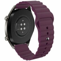 Ремінець Deexe Silicone Strap для годинників з шириною кріплення 22мм - Dark Purple: фото 1 з 7