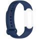 Ремінець Deexe Soft Silicone для Google Fitbit Air - Midnight Blue / White (258006LW). Фото 4 з 8