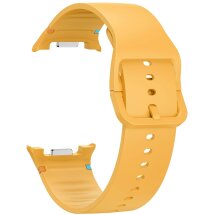 Ремінець Deexe Soft Silicone для Samsung Galaxy Watch 8 (40/44mm) / 8 Classic - Yellow: фото 1 з 6