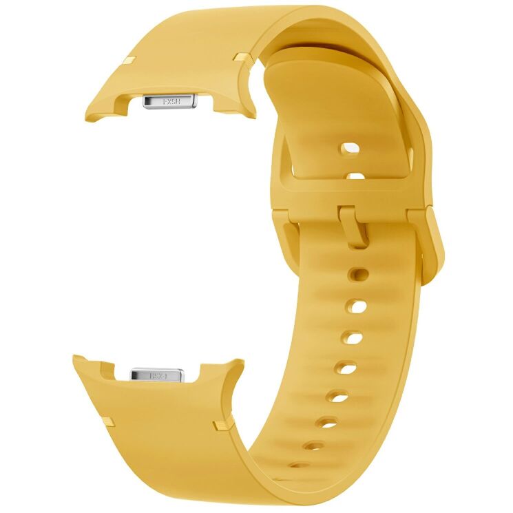 Ремешок Deexe Soft Silicone для Samsung Galaxy Watch 8 (40/44mm) / 8 Classic - Yellow: фото 3 из 6